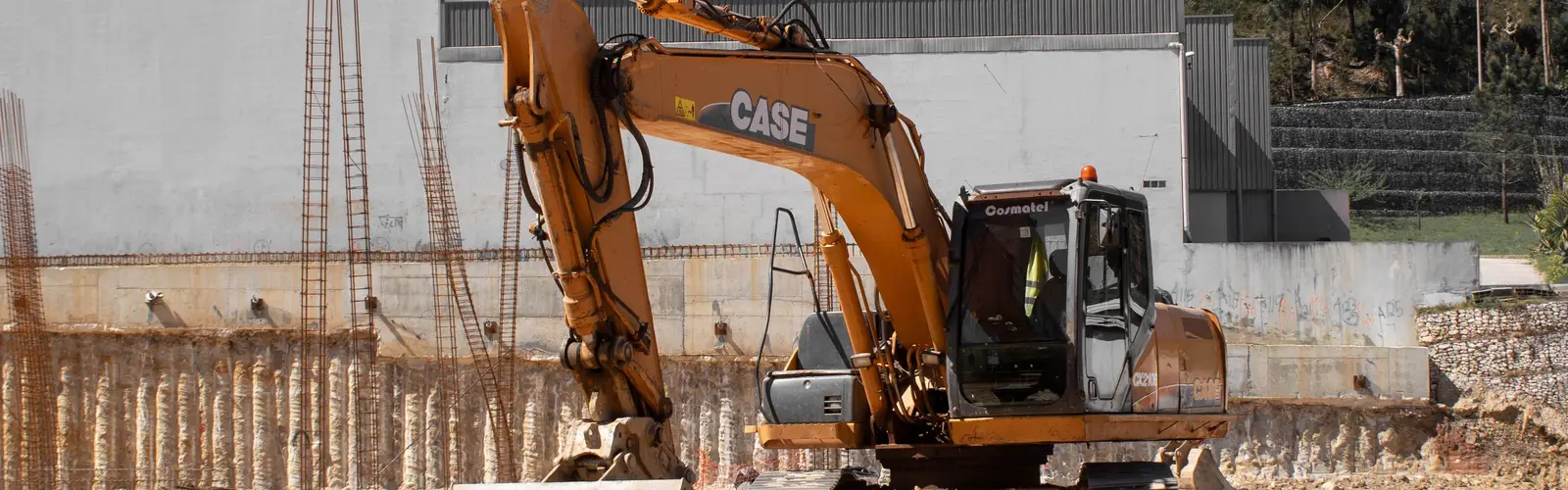 Excavator on a job site in Phoenix